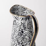 Colette Small Black/White Patterned Vase by Mercana at Eve Furniture