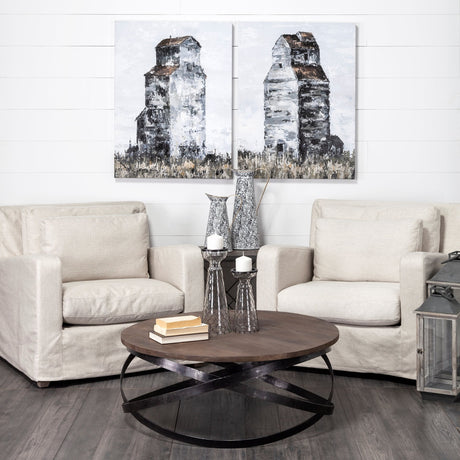 Colette Small Black/White Patterned Vase by Mercana at Eve Furniture