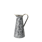 Colette Small Black/White Patterned Vase by Mercana at Eve Furniture