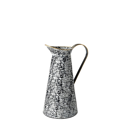Colette Small Black/White Patterned Vase by Mercana at Eve Furniture