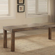 Colettte Rustic Oak 58" Small Bench by Furniture of America at Eve Furniture