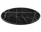 Colfax 5-Piece Black Marble Dining Set(Table & 4 Chairs)