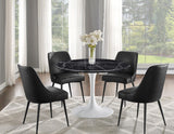 Colfax, Black Leatherette Side Chair, Set of 2 by Steve Silver at Eve Furniture