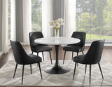 Colfax, Black Leatherette Side Chair, Set of 2 by Steve Silver at Eve Furniture