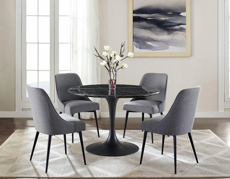 Colfax Side Chair Charcoal, Set of 2 by Steve Silver at Eve Furniture