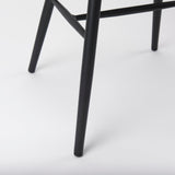 Colin 21.3L x 21.3W x 30.3H Black Metal Dining Chair by Mercana at Eve Furniture
