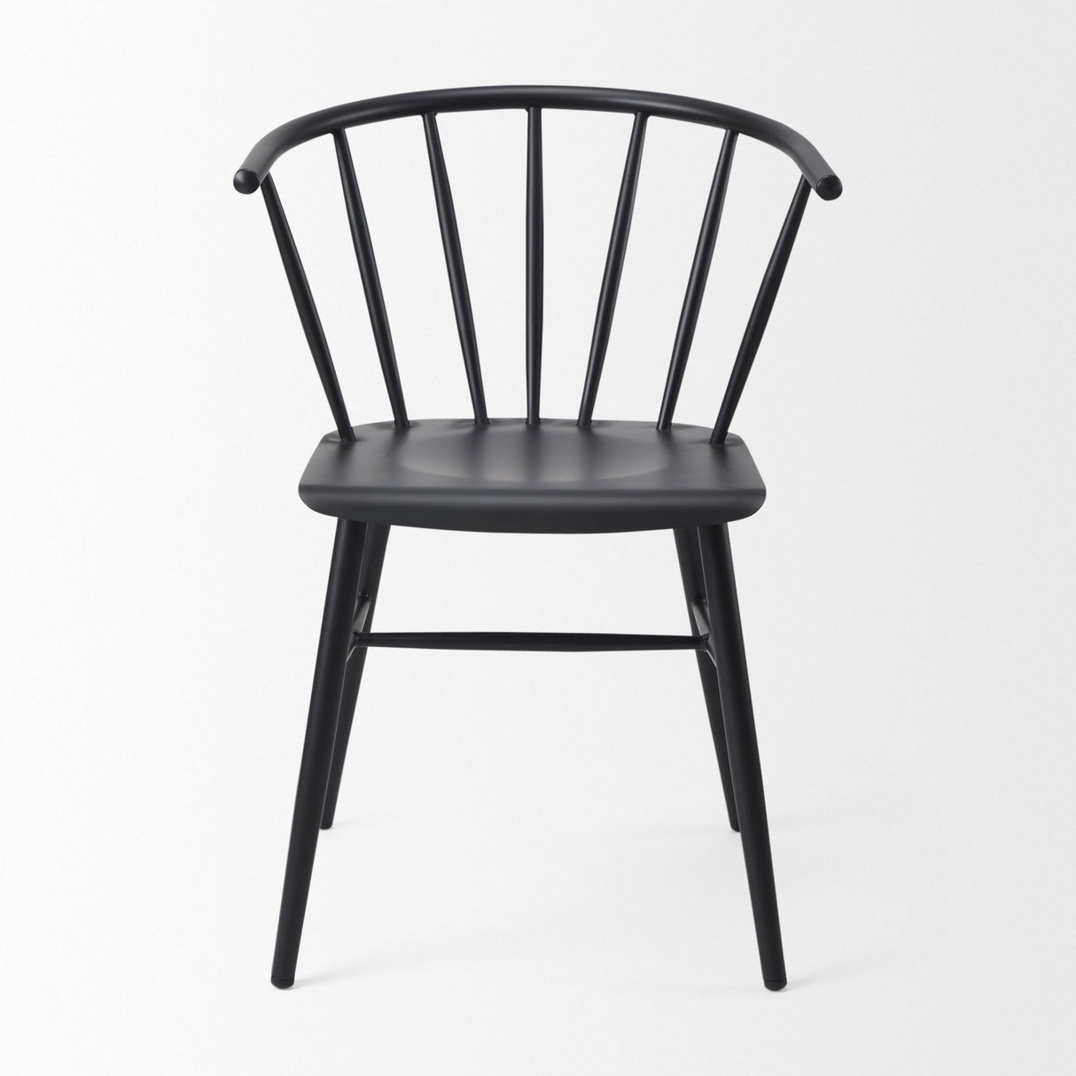 Colin 21.3L x 21.3W x 30.3H Black Metal Dining Chair by Mercana at Eve Furniture