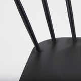 Colin 21.3L x 21.3W x 30.3H Black Metal Dining Chair by Mercana at Eve Furniture
