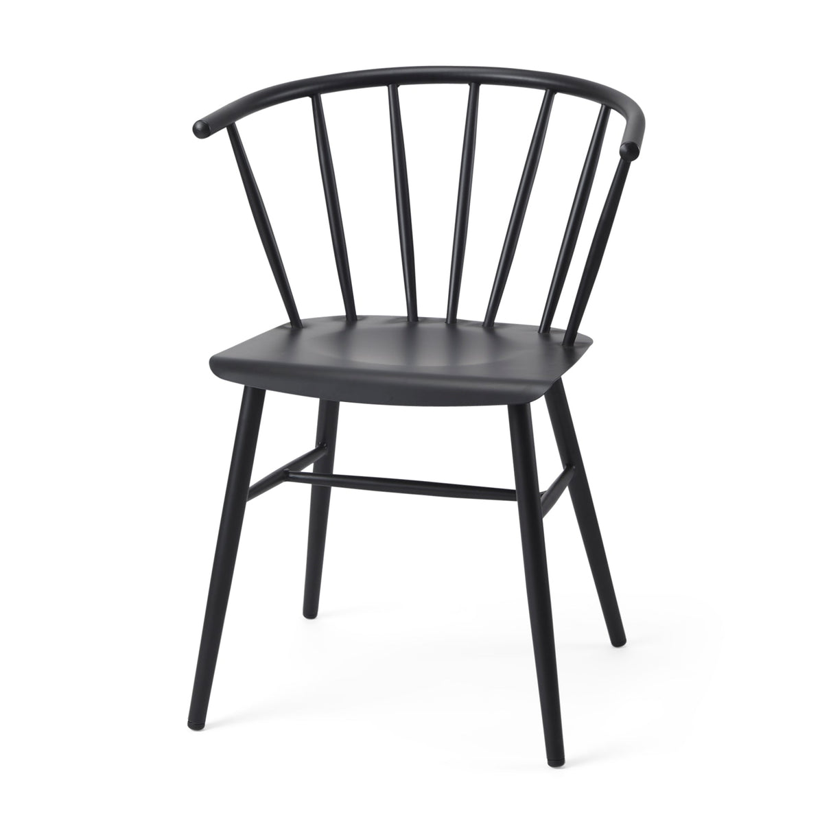 Colin 21.3L x 21.3W x 30.3H Black Metal Dining Chair by Mercana at Eve Furniture
