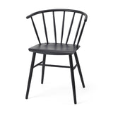 Colin 21.3L x 21.3W x 30.3H Black Metal Dining Chair by Mercana at Eve Furniture