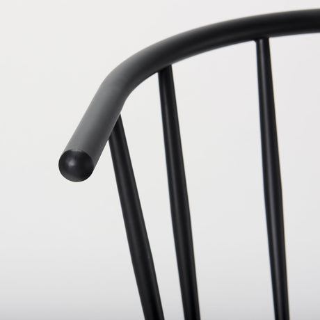 Colin Black Metal Bar Stool by Mercana at Eve Furniture
