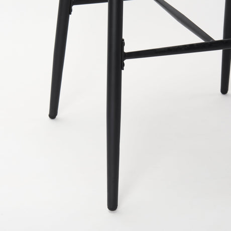 Colin Black Metal Bar Stool by Mercana at Eve Furniture
