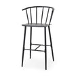 Colin Black Metal Bar Stool by Mercana at Eve Furniture