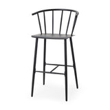 Colin Black Metal Bar Stool by Mercana at Eve Furniture