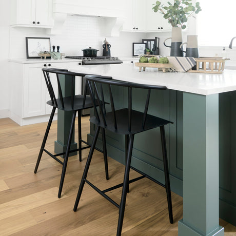 Colin Black Metal Counter Stool by Mercana at Eve Furniture