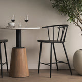 Colin Black Metal Counter Stool by Mercana at Eve Furniture