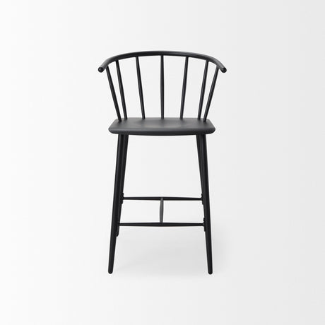 Colin Black Metal Counter Stool by Mercana at Eve Furniture