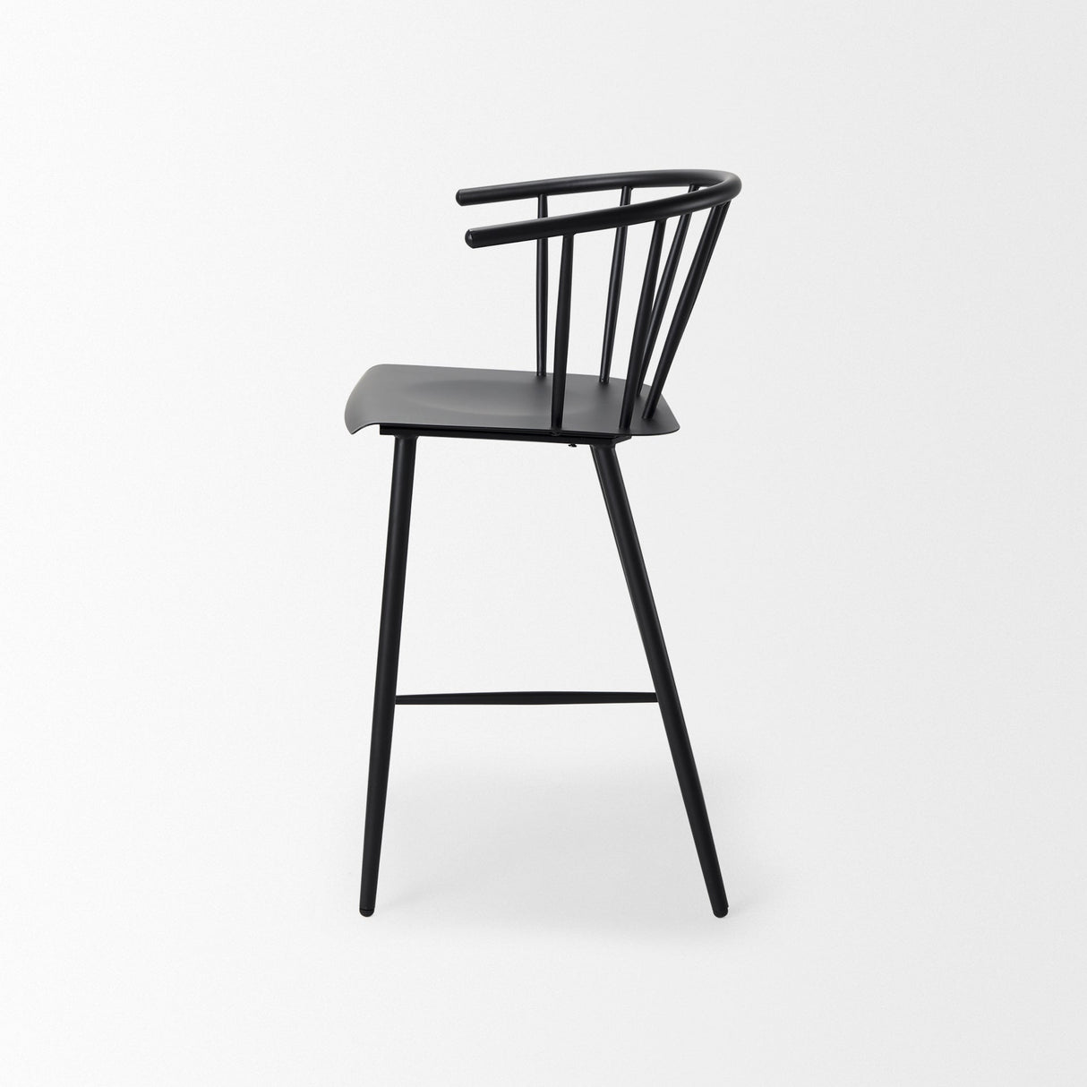 Colin Black Metal Counter Stool by Mercana at Eve Furniture