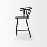 Colin Black Metal Counter Stool by Mercana at Eve Furniture