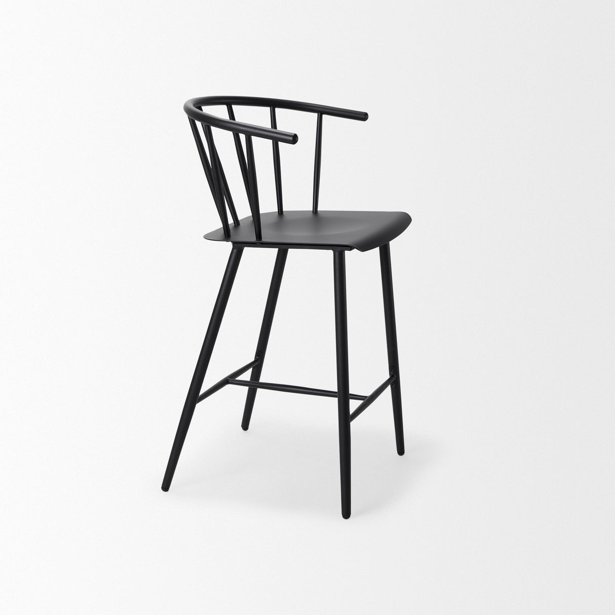 Colin Black Metal Counter Stool by Mercana at Eve Furniture