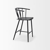 Colin Black Metal Counter Stool by Mercana at Eve Furniture