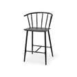 Colin Black Metal Counter Stool by Mercana at Eve Furniture
