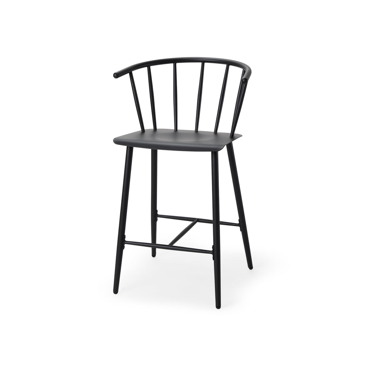 Colin Black Metal Counter Stool by Mercana at Eve Furniture