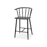 Colin Black Metal Counter Stool by Mercana at Eve Furniture