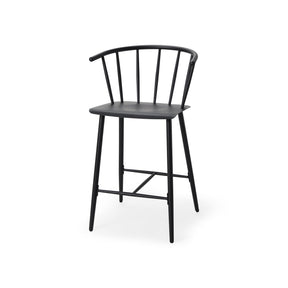 Colin Black Metal Counter Stool by Mercana at Eve Furniture