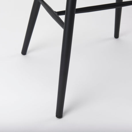 Colin Black Metal Dining Chair by Mercana at Eve Furniture