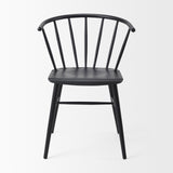 Colin Black Metal Dining Chair by Mercana at Eve Furniture