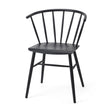Colin Black Metal Dining Chair by Mercana at Eve Furniture