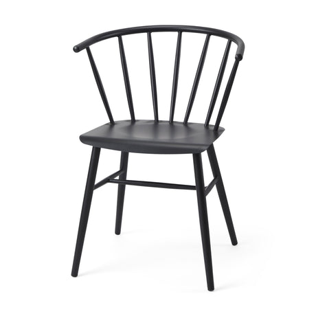 Colin Black Metal Dining Chair by Mercana at Eve Furniture