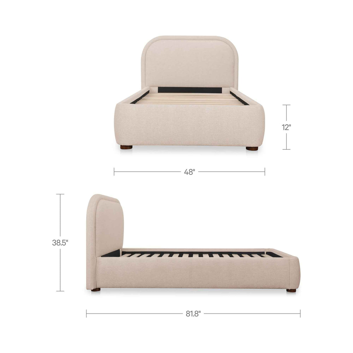 Colin Light Brown Twin Bed