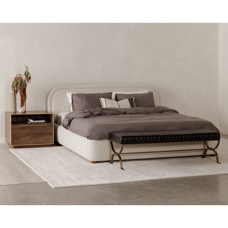 Colin Oatmeal King Bed by MOES at Eve Furniture