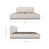 Colin Oatmeal Queen Storage Bed by Moe's Home at Eve Furniture