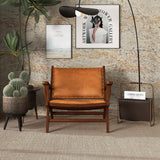 Colin Tan Genuine Leather Lounge Chair by Ashcroft Furniture at Eve Furniture