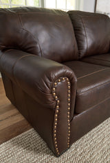 Colleton Dark Brown Loveseat