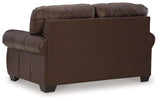 Colleton Dark Brown Loveseat by Ashley at Eve Furniture