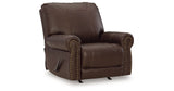 Colleton Dark Brown Recliner by Ashley at Eve Furniture