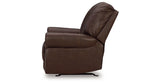 Colleton Dark Brown Recliner by Ashley at Eve Furniture