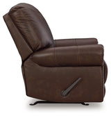 Colleton Dark Brown Recliner by Ashley at Eve Furniture