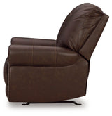 Colleton Dark Brown Recliner by Ashley at Eve Furniture