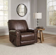 Colleton Dark Brown Recliner by Ashley at Eve Furniture