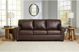 Colleton Dark Brown Sofa and Recliner by Ashley at Eve Furniture