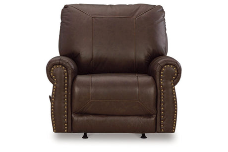 Colleton Dark Brown Sofa, Loveseat and Recliner by Ashley at Eve Furniture