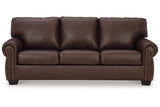 Colleton Dark Brown Sofa, Loveseat and Recliner by Ashley at Eve Furniture