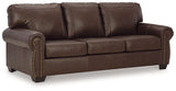 Colleton Sofa, Loveseat and Recliner in Dark Brown by Ashley at Eve Furniture