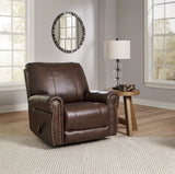 Colleton Sofa, Loveseat and Recliner in Dark Brown by Ashley at Eve Furniture