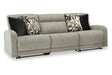 Colleyville Stone 3-Piece Power Reclining Modular Sofa by Ashley at Eve Furniture
